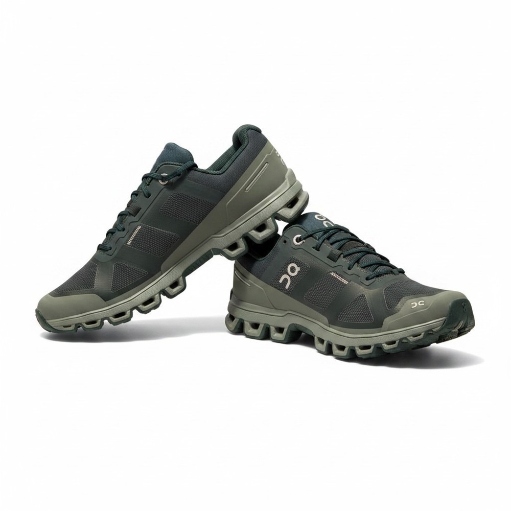 On Running Cloudventure Waterproof Trail Shoes Womens 5.5 Green Low Top Sneaker